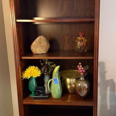 Tall Bookcase/Display Case Items On The Shelf Are Not Included With The Sale