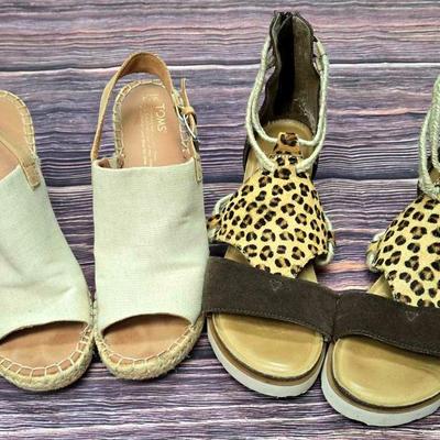 "Tom's" And "Diba True" Wedge Sandals