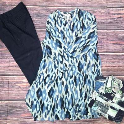 "Soft Surroundings" Dress & Pants with "Chicos" Jacket