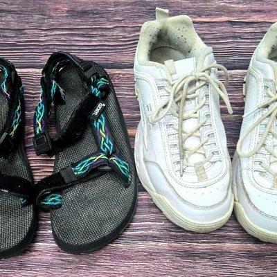 "Fila" and "Teva" Shoes