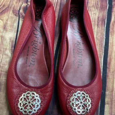 “Brighton” up your shoe game with this stunning pair of red flats!