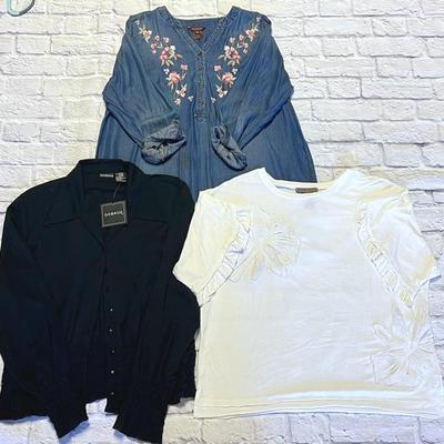 “George” Black Blouse, “Sharon Young” and More