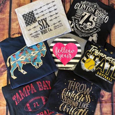 T-Shirt Assortment: “Twisted Buffalo,” “Canvas,” & More 