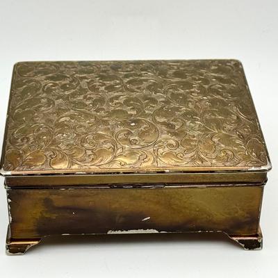 Vintage Metal Trinket Box