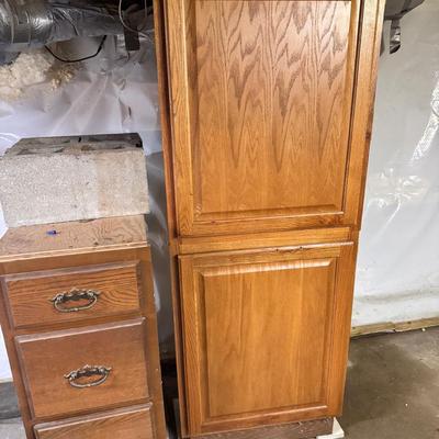(2) Tool Cabinets And Tool Drawer 