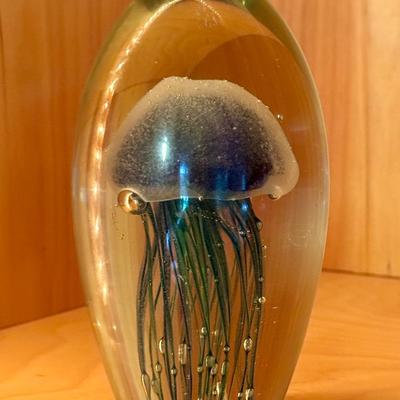 Dynasty Gallery Glow In The Dark Glass Jellyfish