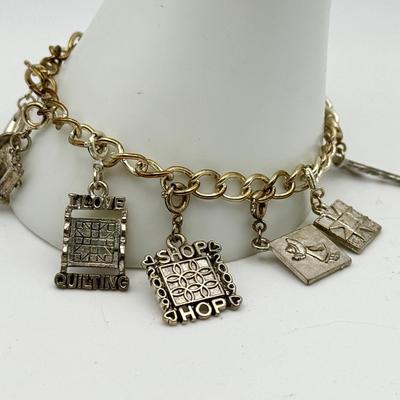 Silver Tone Charm Bracelet