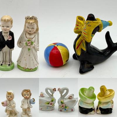 (5) Vintage Salt & Pepper Shakers 
