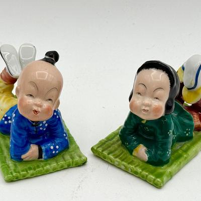 (2) Figurines Made In Occupied Japan 