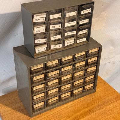 (2) Hardware Caddies With Contents 