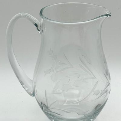 Handcrafted Romanian Etched Vase With Sticker 