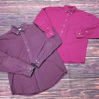 Vintage “Dockers” and “Penguin” Long-Sleeve Dress Shirts