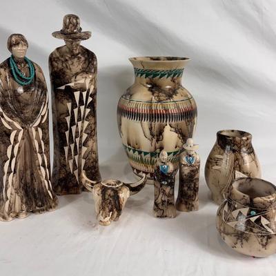 Horse Hair Figurines and Vases
