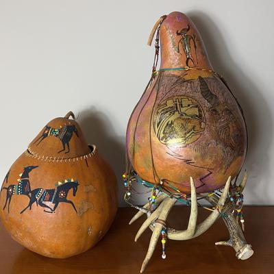 Hand Painted Gourd Art