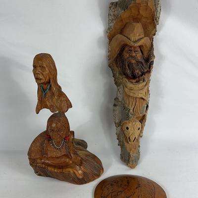 Collection of Native American Wood Carvings