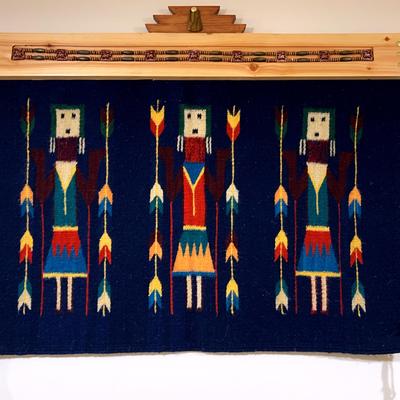 Handwoven Wool Corn God Rug