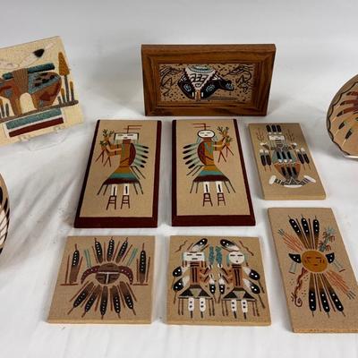 Navajo Sand Paintings Wall Art & Dishes 