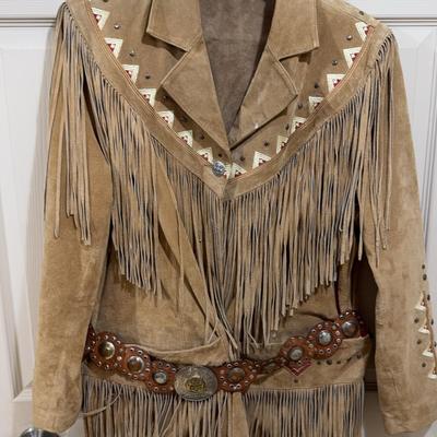 Women’s Suede Leather Jacket - Small/Medium Size 