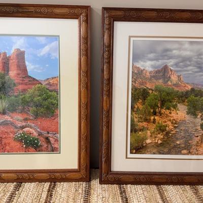 Pair of Wedtern Landscape Prints 