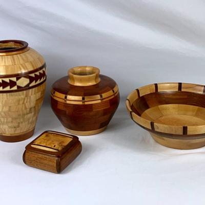 Collection of Hand Crafted Wooden Decor