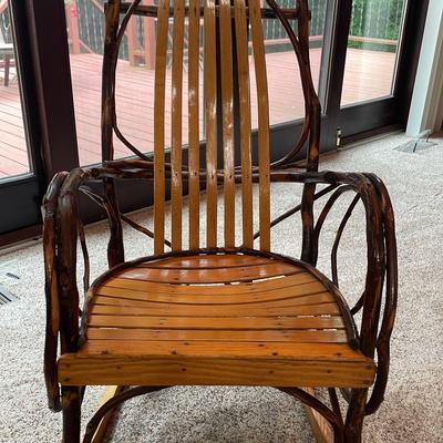 Handmade Rustic Rocking Chair