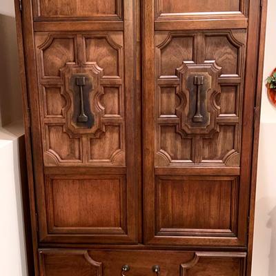 Vintage Stanley Armoire Wardrobe 