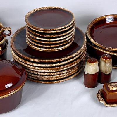 Mid-century Stoneware Dish Set