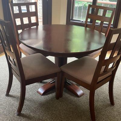Round Kitchen Table + Four Chairs