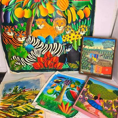 Caribbean Paintings On Canvas & Paper - 10x8” To 20x23”