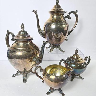 William Rogers Silverplate 4 Piece Tea & Coffee Service