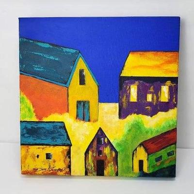 Don Knapp Signed Painting On Canvas - 12x12”