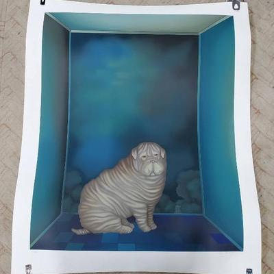 Igor Galanin “Shar-Pei” Print Signed & Numbered - Unframed, 35X42”