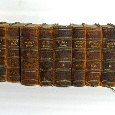 Antique German Books - Leffing’s Werke Complete Set Volumes 1-20