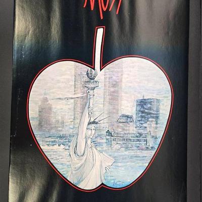 P. Buckley Moss Signed New York Poster Dated 1982 - 27x16.5”