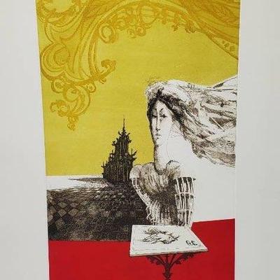 Claudio Capozzoli Signed & Numbered Surrealist Print - 22x15”