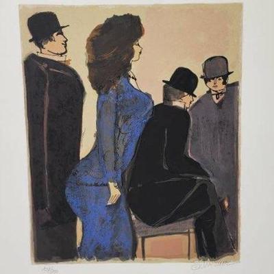 David Schneuer “The Blue Dress” Signed & Numberered Print