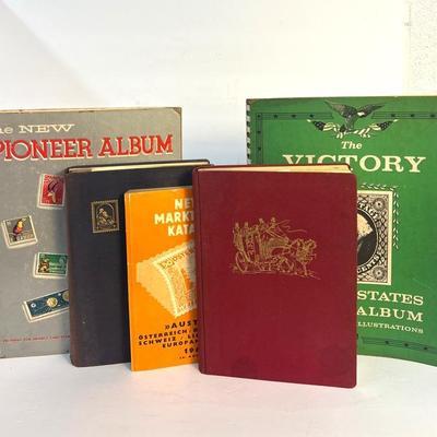 Vintage American And European Stamps, Loose & In Albums