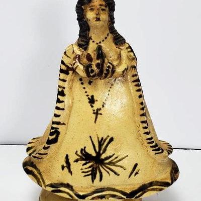 Vintage Handcrafted Mexican Tzintzuntzan Michoacán Ceramic Pottery Folk Art Sculpture, 11"