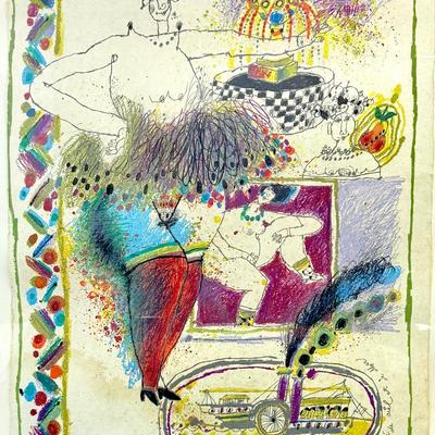 Theo Tobiasse “Le Chant Profond De La Lumiere” Signed And Numbered Print - Framed 34x26”