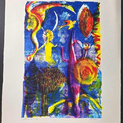 Susan Goldman “Source V” Signed And Numbered Lithograph - Image 18x12”, Paper 24x18”