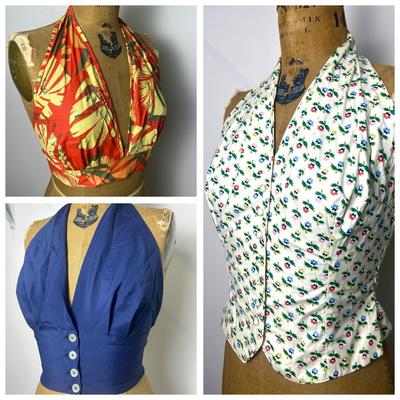 Vintage Halter Tops - Koret Of California, Town & Country, And More (S-M)