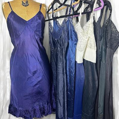 Vintage Black & Navy Nightgowns - Barbizon, Vanity Fair, Val Mode & More (S-L)
