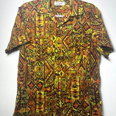 50s Duke of Hollywood Button Button Up Shirt - Size Small