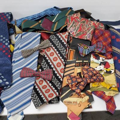 Vintage Ties - Rooster, Superba, Atlas Design Disney, Le Chevron & Moee