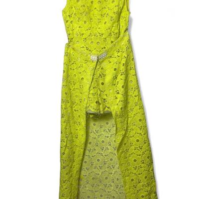 Vintage Lace Sheer Romper & Skirt Set - Size S