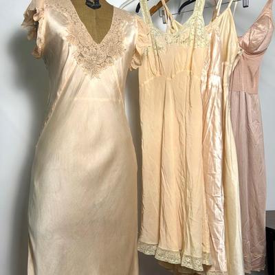 Vintage Blush-Toned Nightgowns - Size S