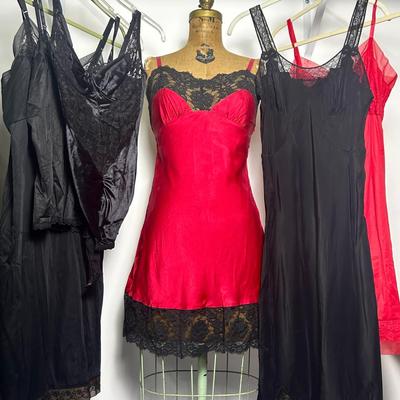 Vintage Red & Black Lingerie - Barbizon, Gaymode Penneys & More (S-L)