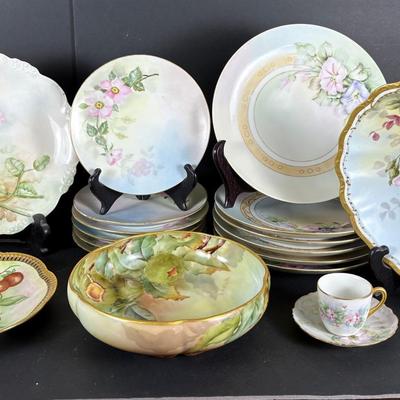 Hand Painted Floral Porcelain 