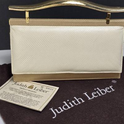 Authenticated Judith Leiber Handbag with Accessories & Dust Bag