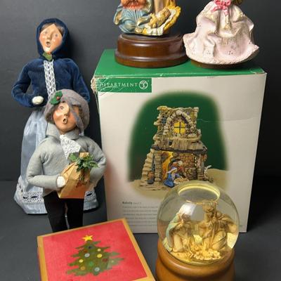 Byers Choice Caroler Figurines 9-12”h, Dept 56 Nativity, Music Boxes, Trinket Box